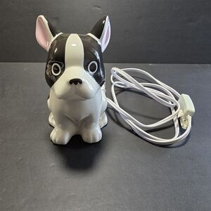 French Bulldog Black & White Ceramic Night Light Electric Lamp Target Frenchie
